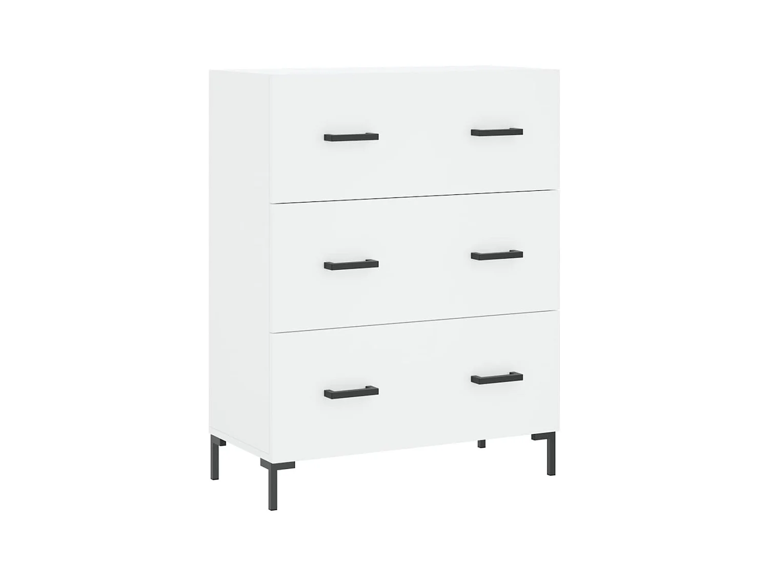 Credenza buffet cassettiera mobile contenitore organizer cucina soggiorno soggiorno alto 69,5 x 34 x 180 cm derivati ​​del legno bianco 02_0032555
