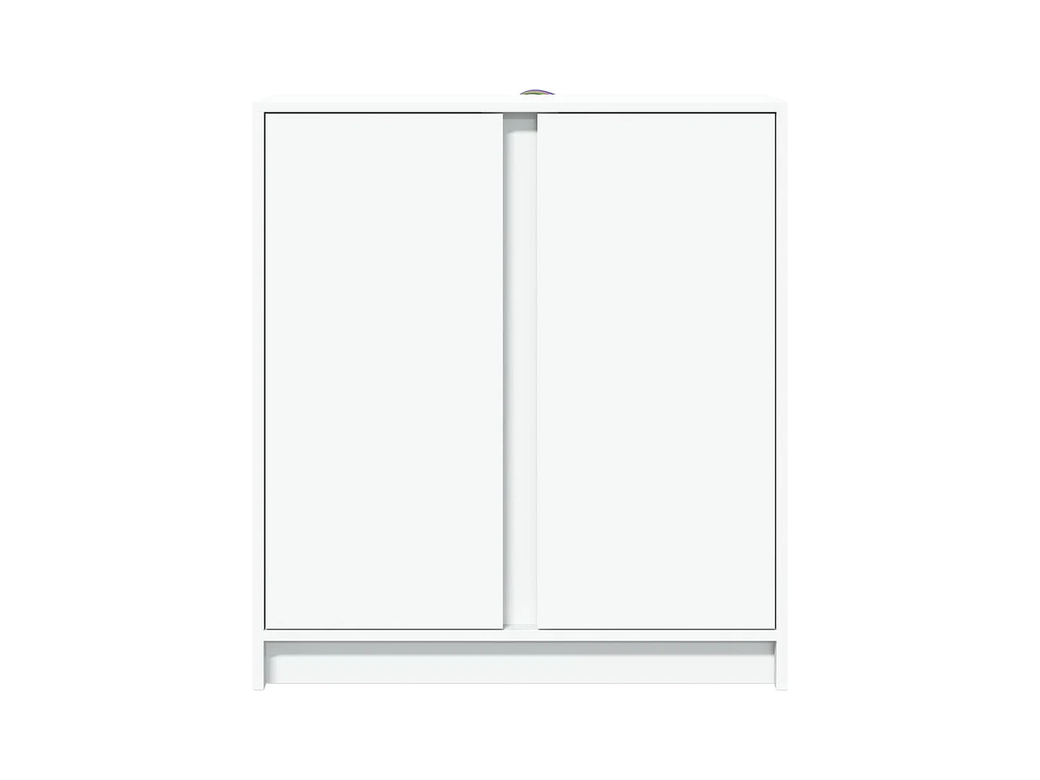 Credenza cassettiera cassettiera mobile contenitore organizer cucina soggiorno soggiorno con LED 77 x 34 x 85 cm derivati ​​del legno bianco 02_0029776