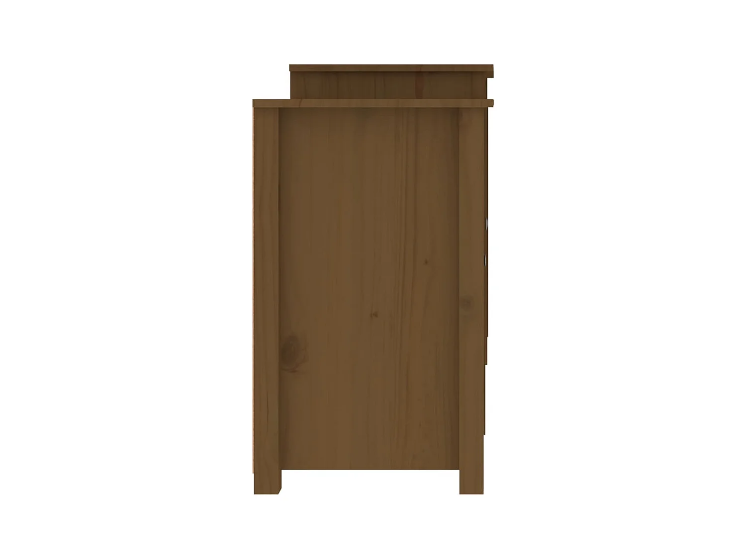 Aparador buffet cómoda mueble almacenaje organizador cocina salón salón 164 x 37 x 68 cm madera maciza de pino marrón 02_0035739