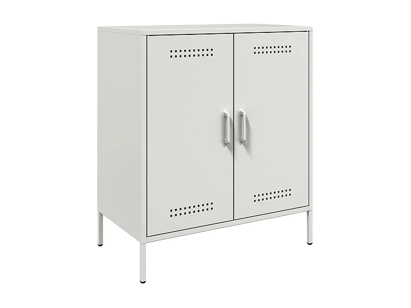 Aparador buffet cômoda armário organizador cozinha sala sala 68 x 39 x 79 cm aço branco 02_0030392