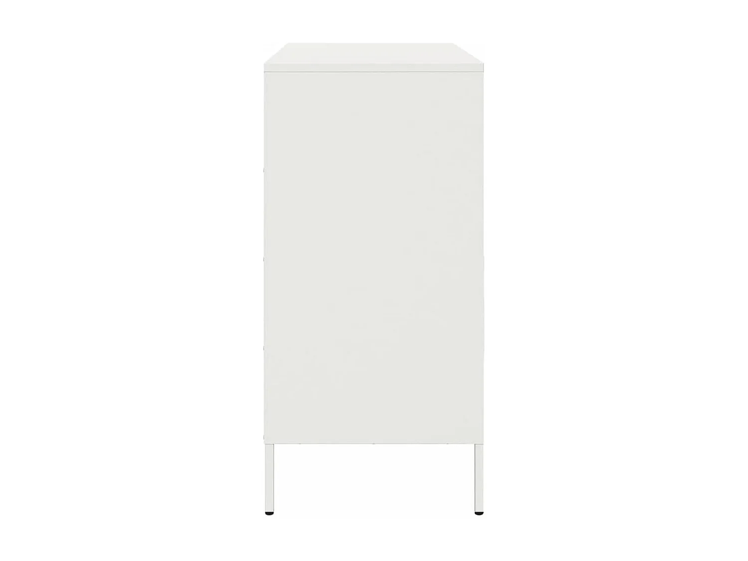 Credenza buffet cassettiera mobile contenitore organizer cucina soggiorno soggiorno 68 x 39 x 79 cm acciaio bianco 02_0030392