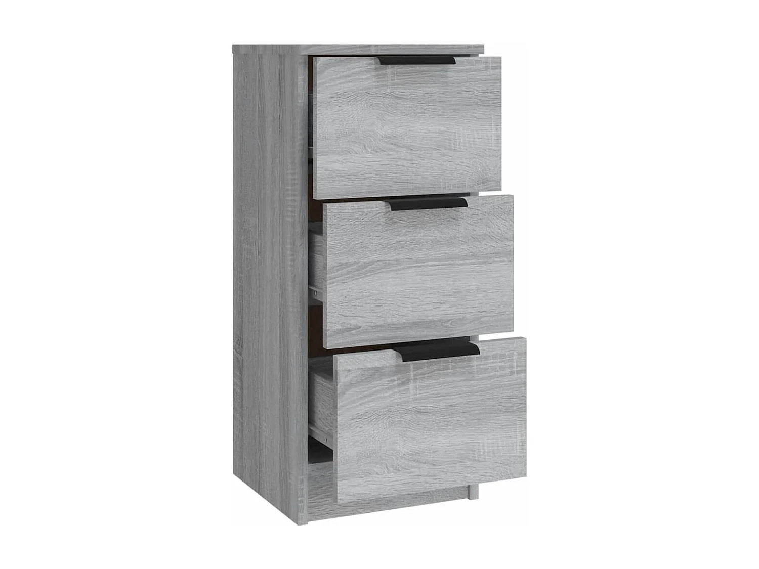Credenza buffet cassettiera mobile contenitore organizer cucina soggiorno soggiorni 3 pezzi Sonoma MDF grigio 02_0037180