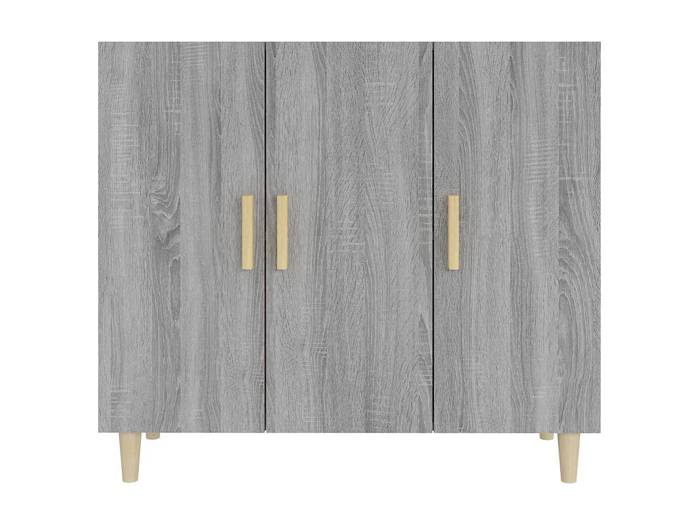 Aparador buffet cómoda armario unidad de almacenamiento organizador cocina salón salonsonoma 90 x 34 x 80 cm madera contrachapada gris 02_0036550