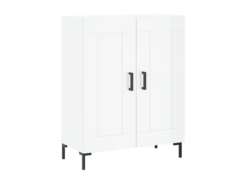 Credenza buffet cassettiera mobile contenitore organizer cucina soggiorno lucido 69,5 x 34 x 90 cm derivati ​​del legno bianco 02_0030700