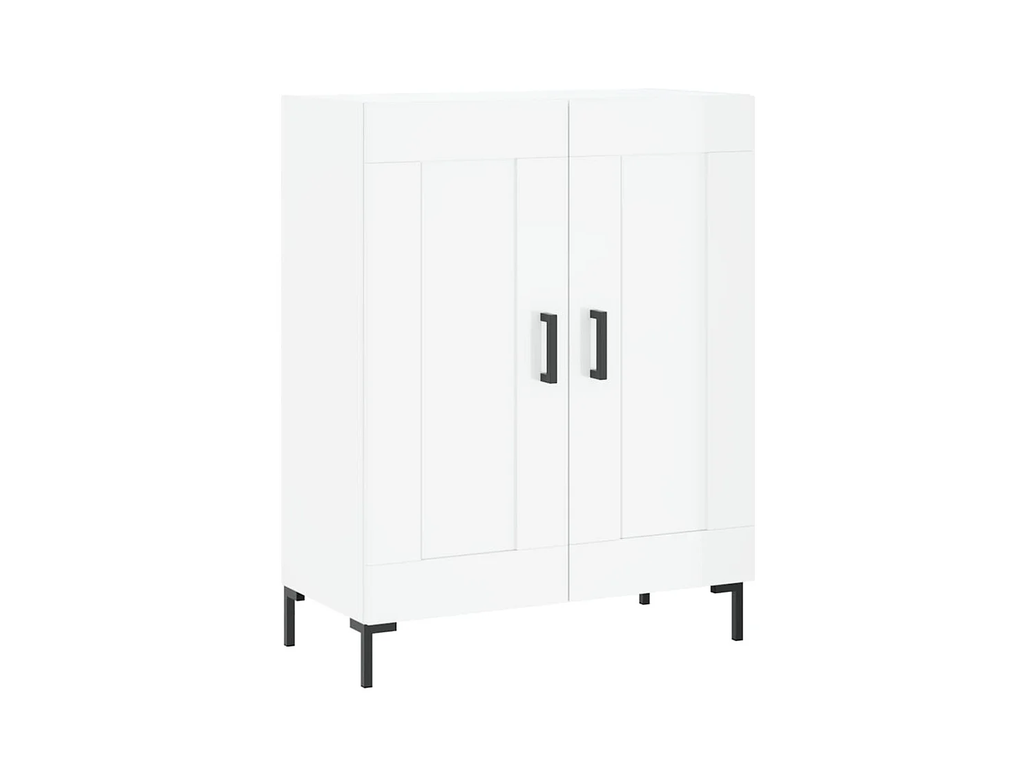 Credenza buffet cassettiera mobile contenitore organizer cucina soggiorno lucido 69,5 x 34 x 90 cm derivati ​​del legno bianco 02_0030700