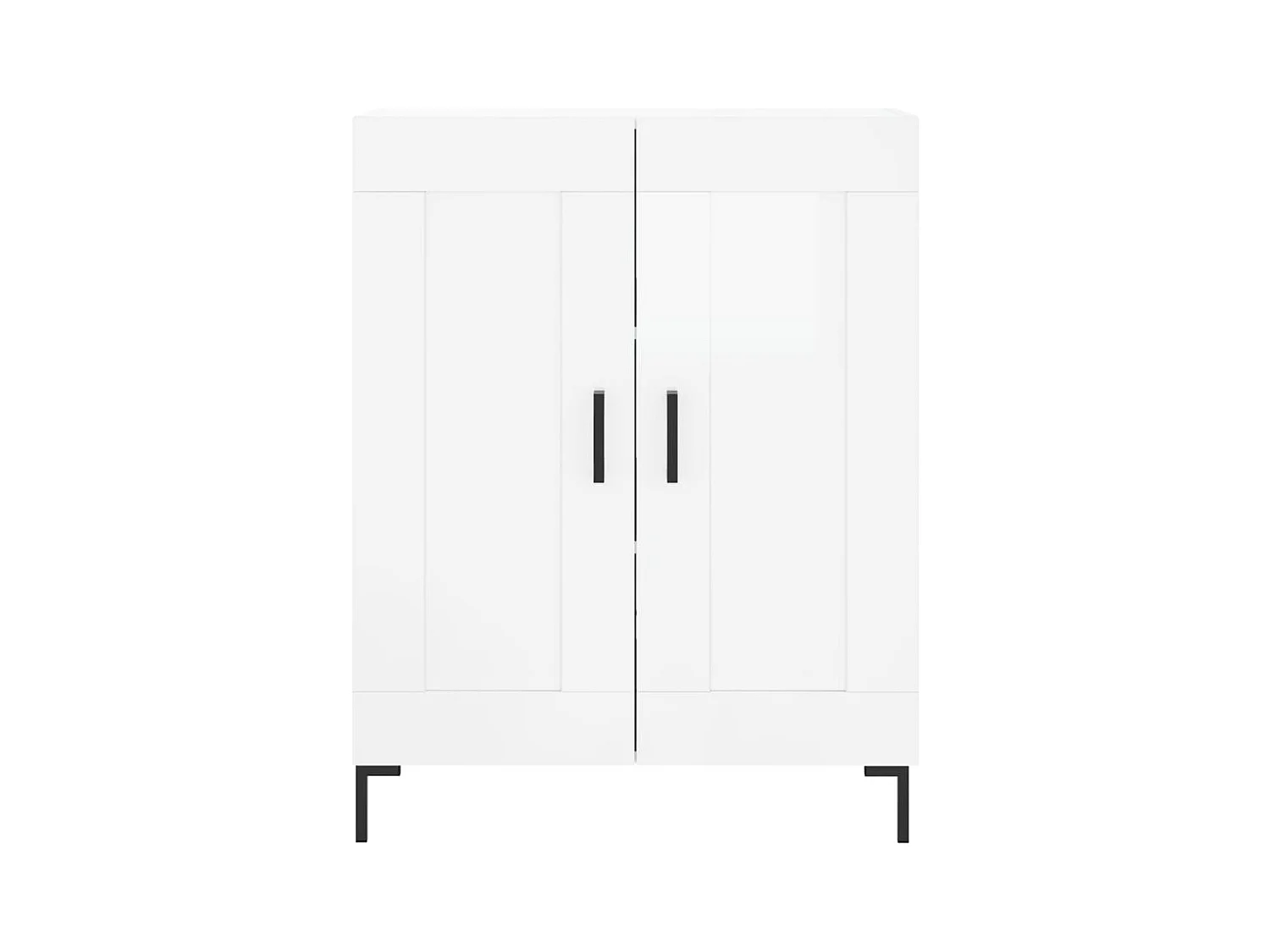 Credenza buffet cassettiera mobile contenitore organizer cucina soggiorno lucido 69,5 x 34 x 90 cm derivati ​​del legno bianco 02_0030700