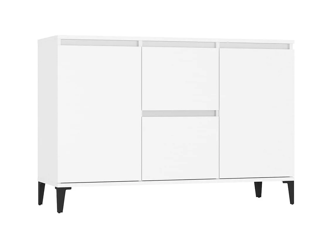 Aparador cómoda cómoda mueble mueble de almacenaje organizador cocina salón salón 104 x 35 x 70 cm madera contrachapada blanco 02_0030184