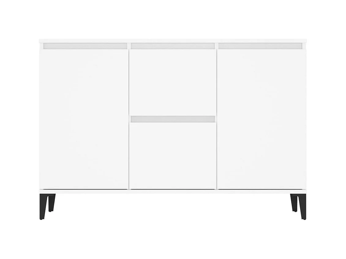 Aparador cómoda cómoda mueble mueble de almacenaje organizador cocina salón salón 104 x 35 x 70 cm madera contrachapada blanco 02_0030184