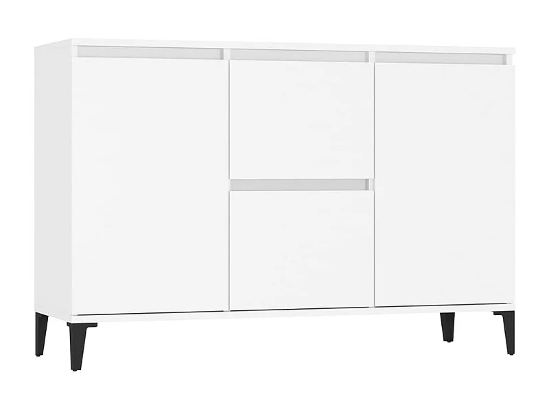 Credenza cassettiera cassettiera mobile contenitore organizer cucina soggiorno soggiorno 104 x 35 x 70 cm derivati ​​del legno bianco 02_0030184