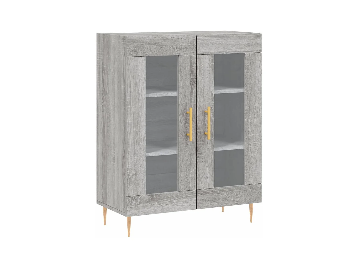 Aparador cómoda cómoda armario mueble organizador cocina salón salón Sonoma 69,5 x 34 x 90 cm madera contrachapada gris 02_0036483
