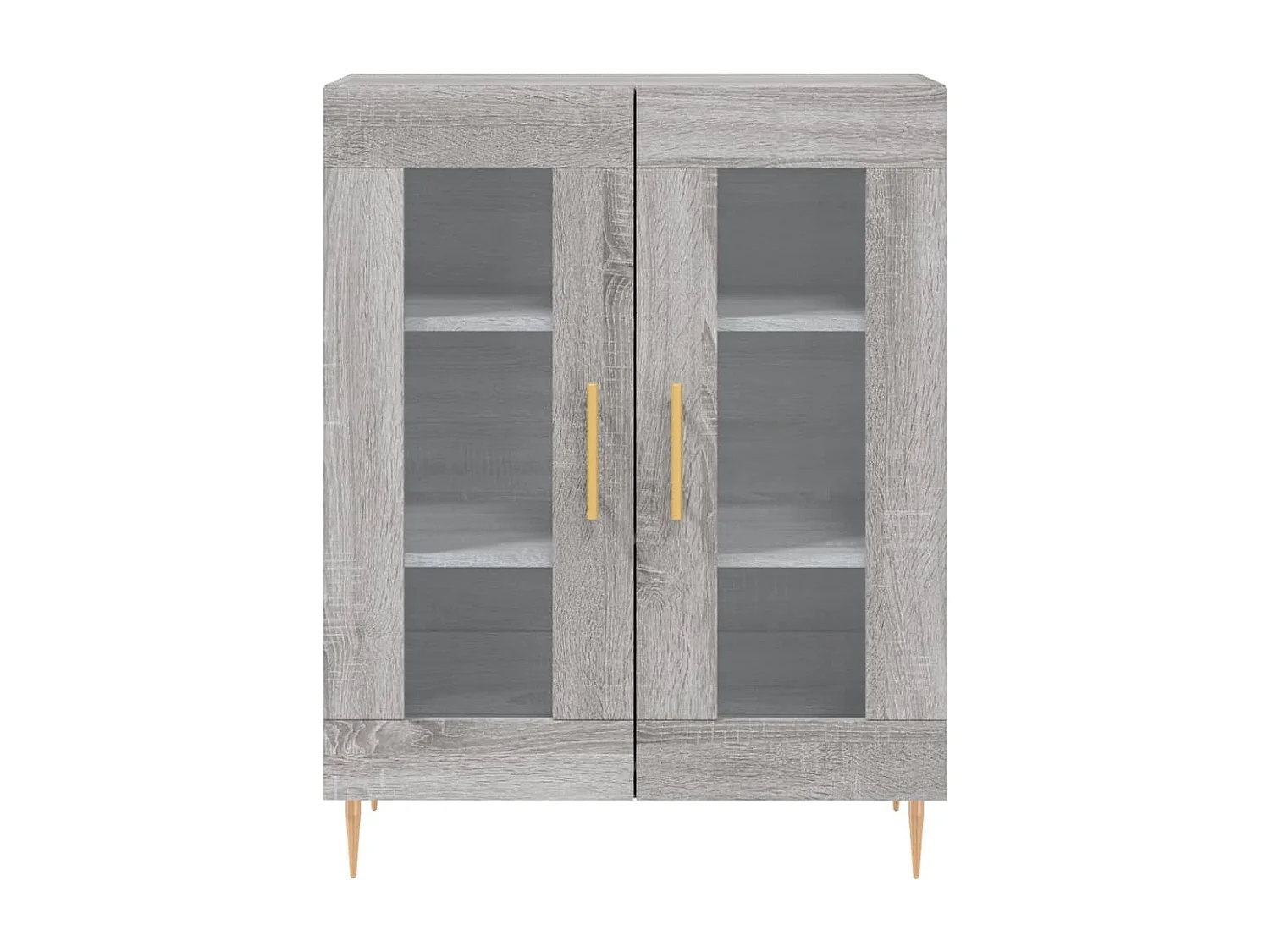Aparador cómoda cómoda armario mueble organizador cocina salón salón Sonoma 69,5 x 34 x 90 cm madera contrachapada gris 02_0036483