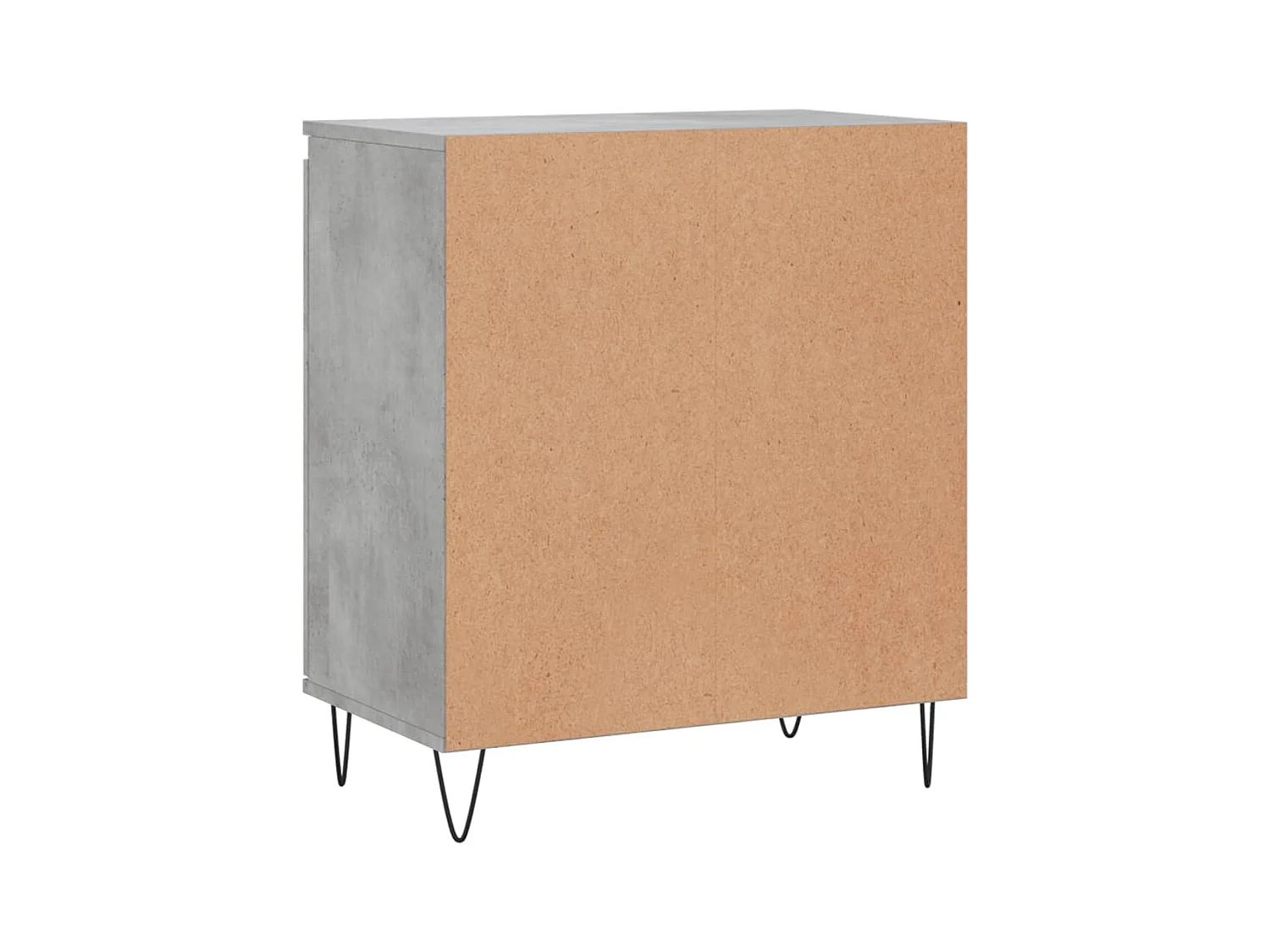 Credenza buffet cassettiera mobile contenitore organizer cucina soggiorno soggiorno 60 x 35 x 70 cm derivati ​​del legno grigio 02_0031977