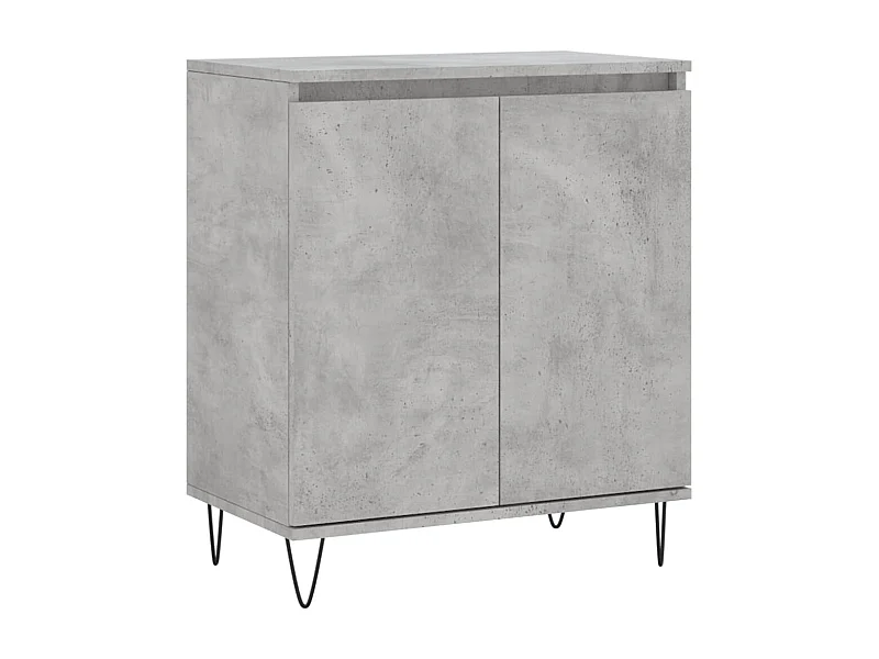 Credenza buffet cassettiera mobile contenitore organizer cucina soggiorno soggiorno 60 x 35 x 70 cm derivati ​​del legno grigio 02_0031977