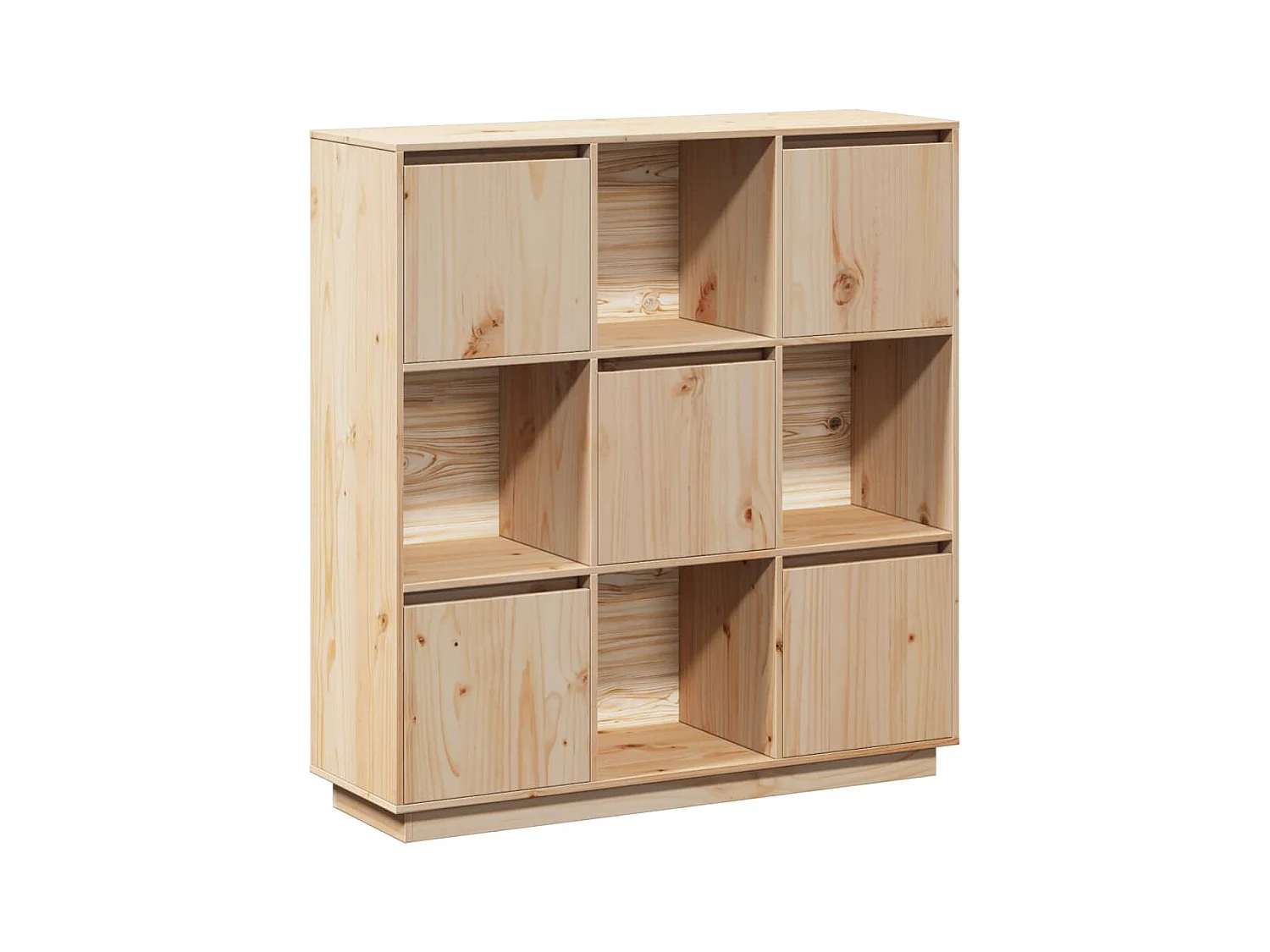Aparador buffet cómoda mueble almacenaje organizador cocina salón salón 110,5 x 35 x 117 cm madera maciza de pino marrón 02_0029506