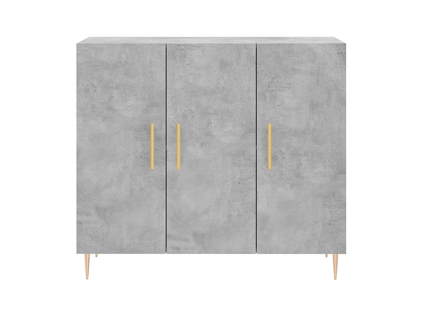 Aparador cómoda cómoda mueble mueble de almacenamiento organizador cocina salón salón 90 x 34 x 80 cm madera contrachapada gris 02_0032121