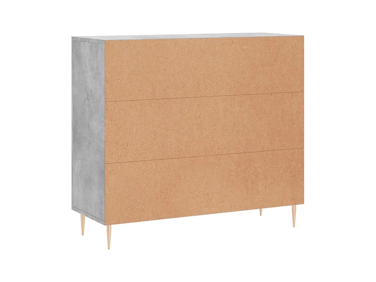 Aparador cómoda cómoda mueble mueble de almacenamiento organizador cocina salón salón 90 x 34 x 80 cm madera contrachapada gris 02_0032121