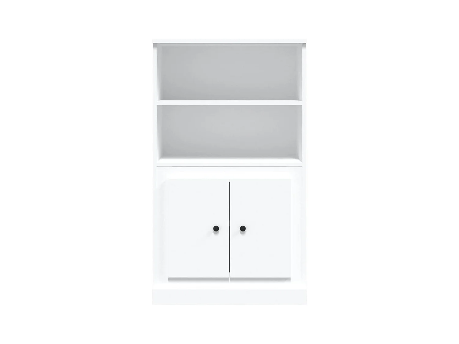 Aparador buffet cómoda armario mueble organizador cocina salón salón alto 60 x 35,5 x 103,5 cm madera contrachapada blanco 02_0032467