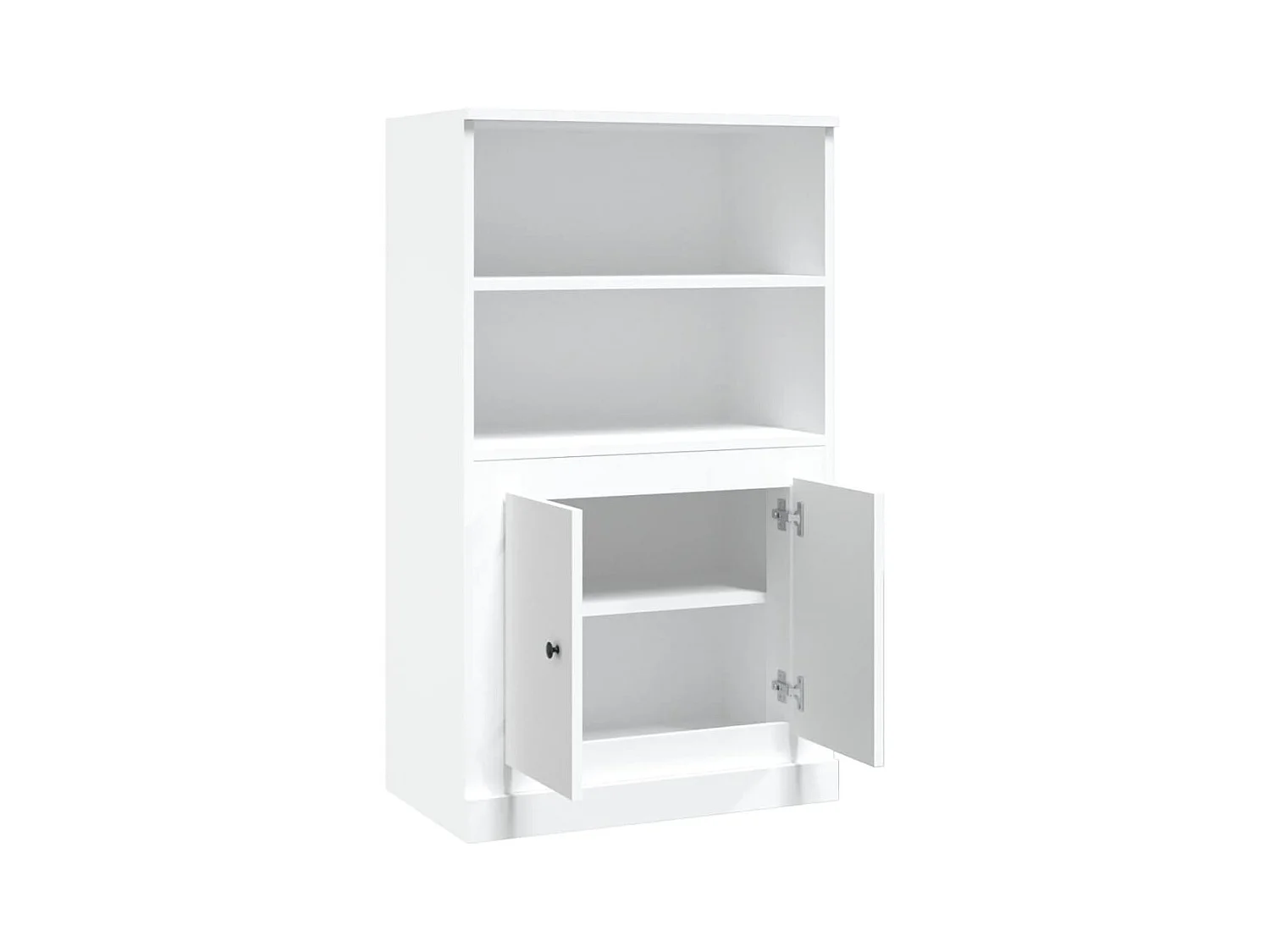 Aparador buffet cómoda armario mueble organizador cocina salón salón alto 60 x 35,5 x 103,5 cm madera contrachapada blanco 02_0032467