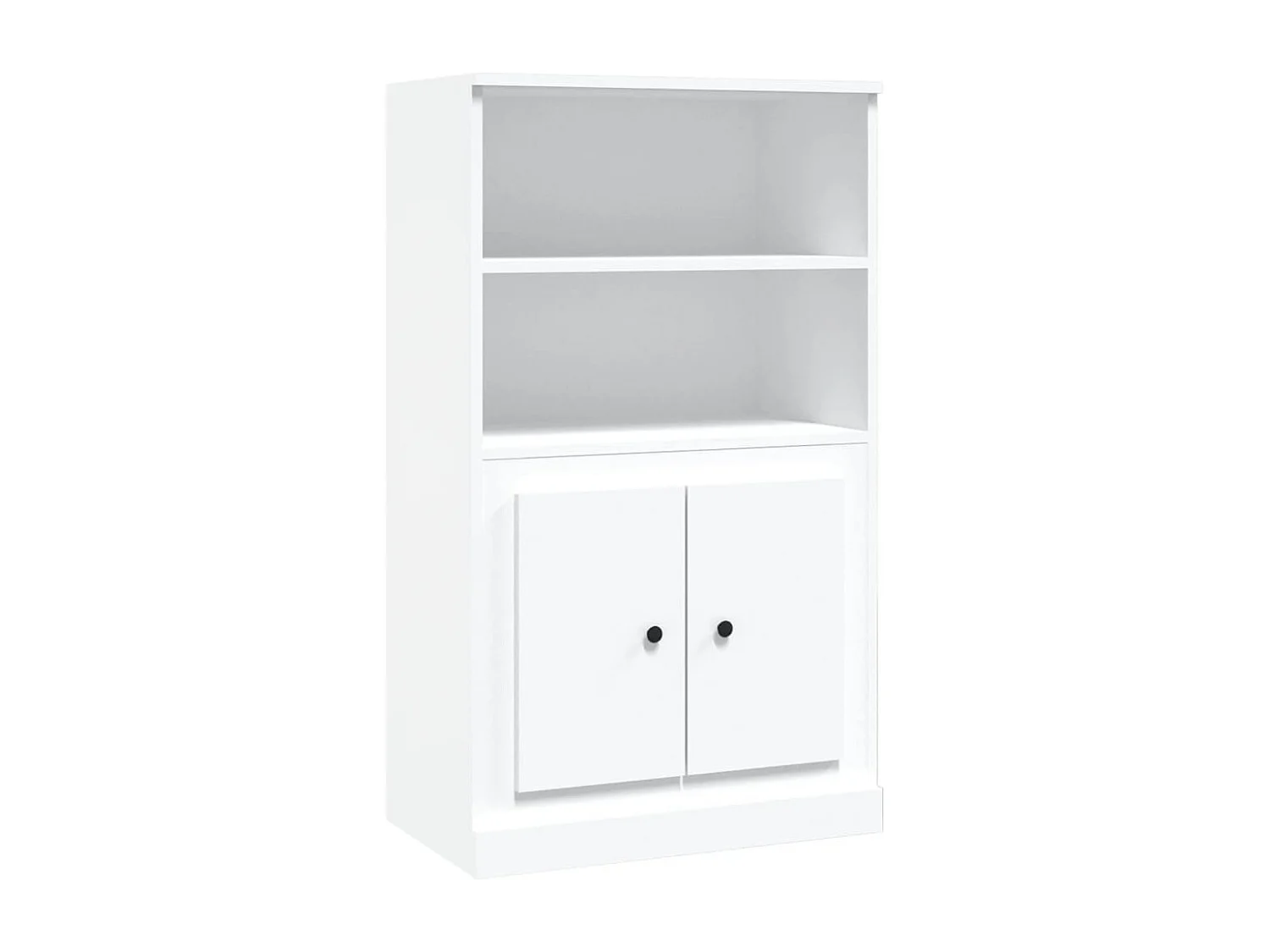Credenza buffet cassettiera mobile contenitore organizer cucina soggiorno soggiorno alto 60 x 35,5 x 103,5 cm derivati ​​del legno bianco 02_0032467