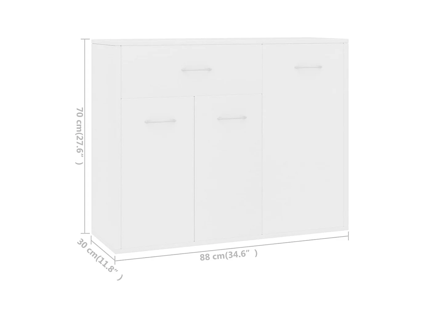 bahut commode armoire bois blanche 88 x 30 x 70 cm 02_0030525