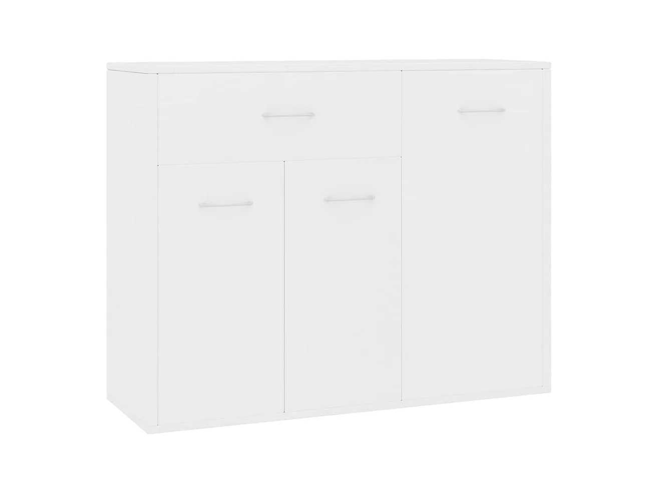 Credenza buffet cassettiera mobile contenitore organizer cucina soggiorno soggiorno 88 x 30 x 70 cm derivati ​​del legno bianco 02_0030525