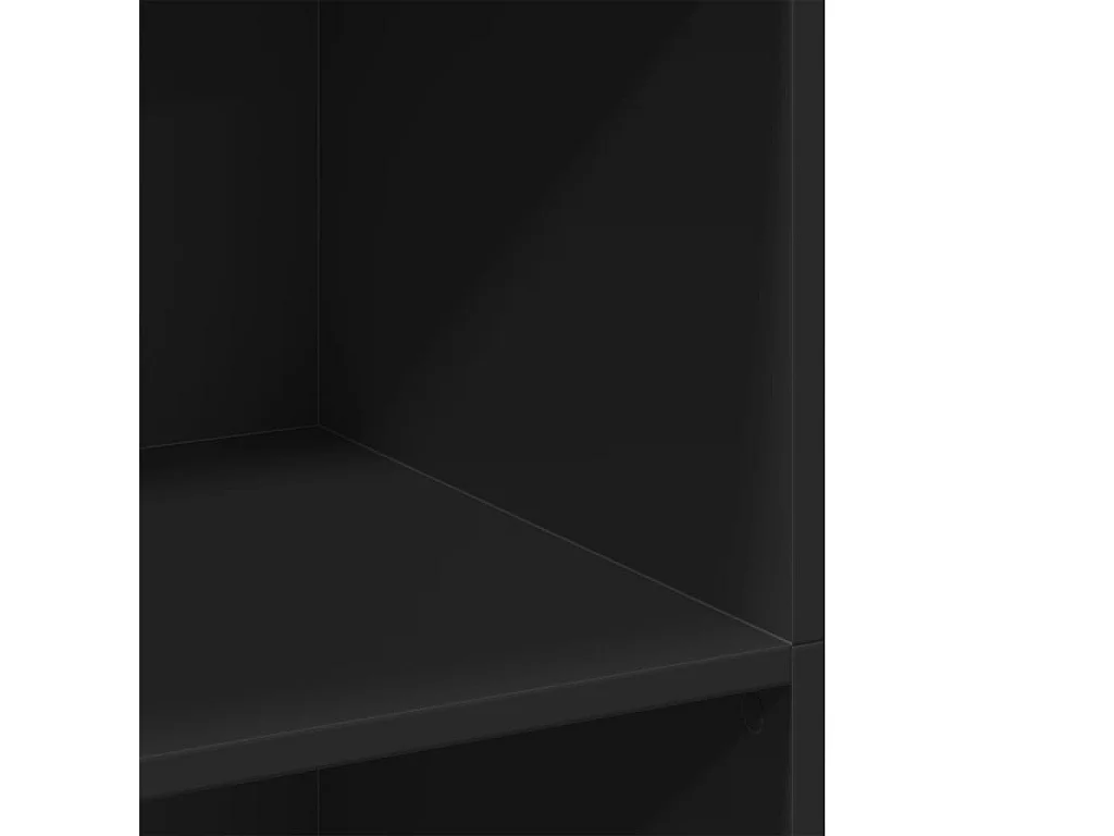 Aparador cómoda cómoda armario mueble organizador cocina salón salón alto 70 x 41 x 124 cm madera contrachapada negro 02_0035123