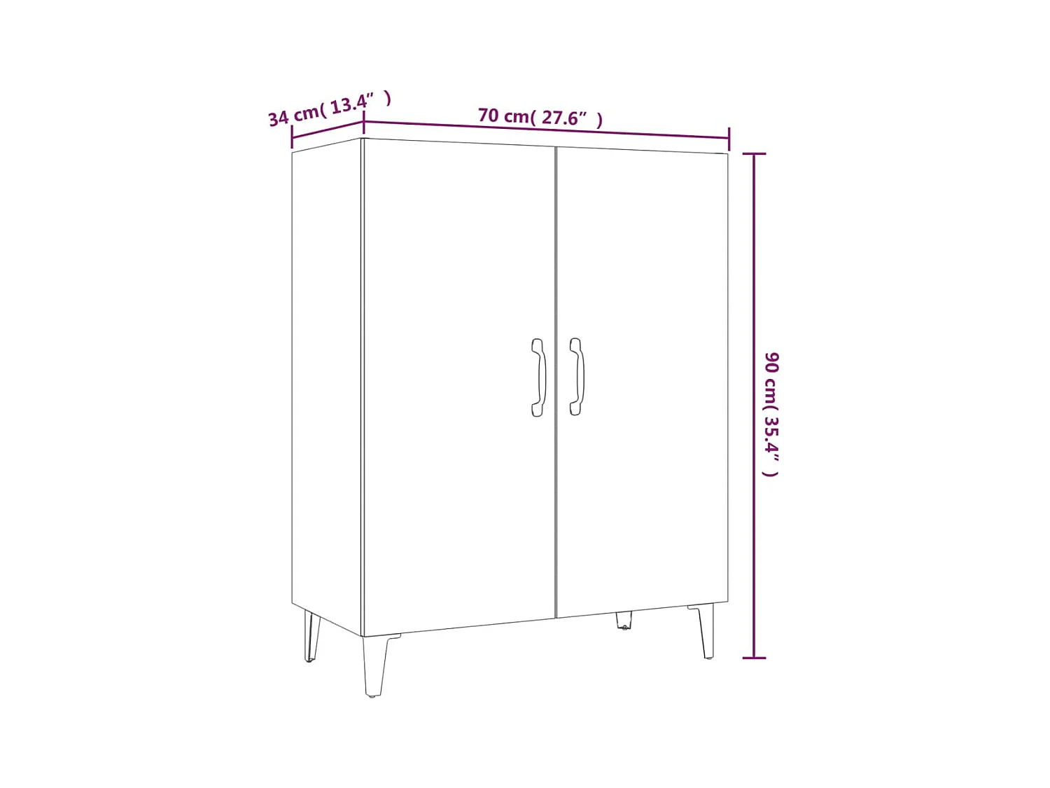 bahut commode armoire bois marron 70 x 34 x 90 cm 02_0036511