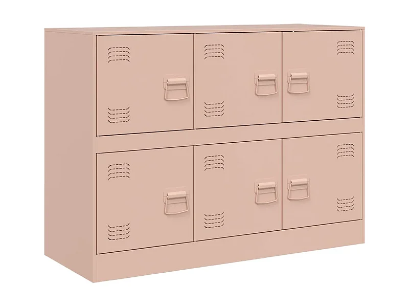 Aparador cómoda cómoda armario mueble organizador cocina salón salón 99 x 39 x 73 cm acero rosa 02_0036219