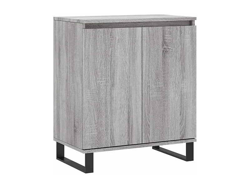 Credenza cassettiera cassettiera mobile contenitore organizer cucina soggiorno soggiorno Sonoma 60 x 35 x 70 cm derivati ​​del legno grigio 02_0036415