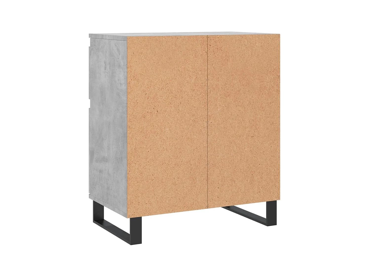 Aparador buffet cómoda mueble mueble de almacenaje organizador cocina salón salón 60 x 35 x 70 cm madera contrachapada gris 02_0031969