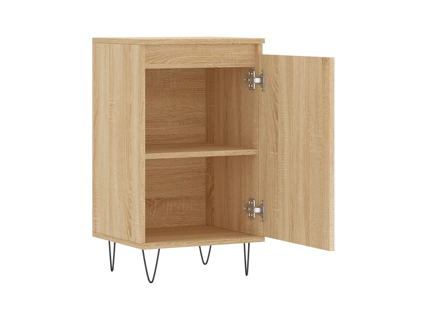 Aparador buffet cómoda armario unidad de almacenamiento organizador cocina salón salón juego de 2 sonoma 40 x 35 x 70 cm marrón madera contrachapada 02_0036803
