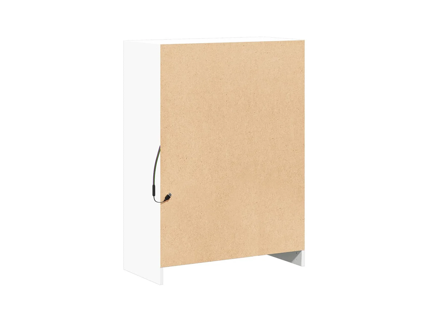 Credenza cassettiera cassettiera mobile contenitore organizer cucina soggiorno soggiorno con LED 72 x 34 x 100 cm derivati ​​del legno bianco 02_0029773