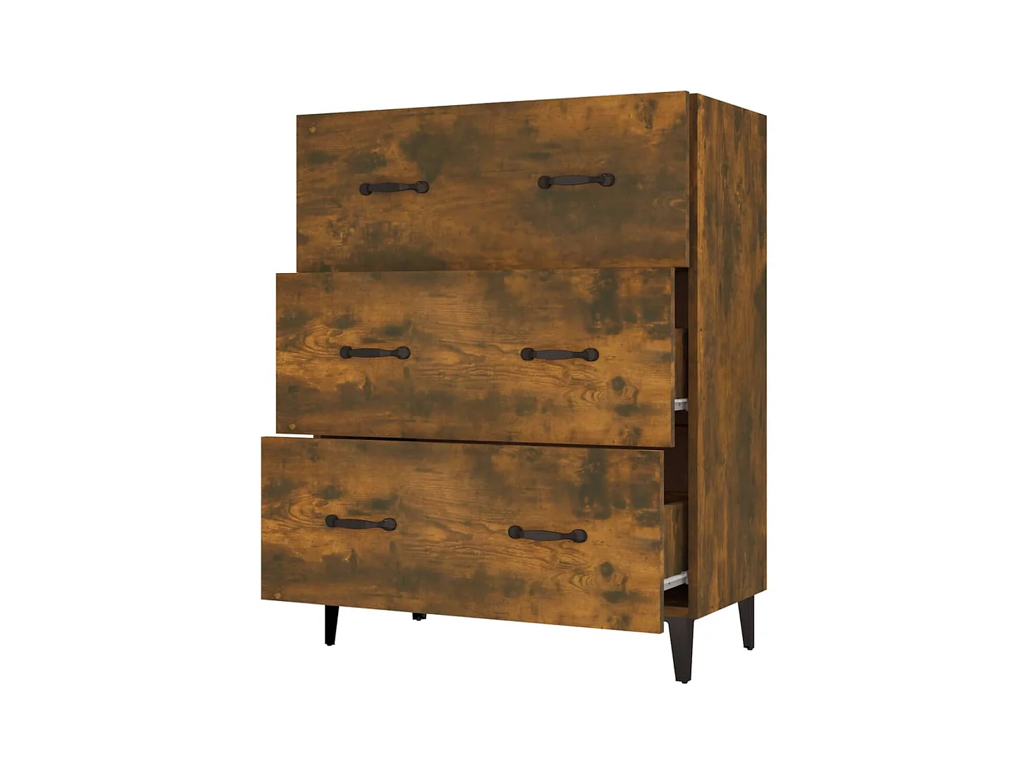 Buffet aparador cômoda armário unidade de armazenamento organizador cozinha sala de estar 69,5 x 34 x 90 cm madeira trabalhada marrom 02_0031014