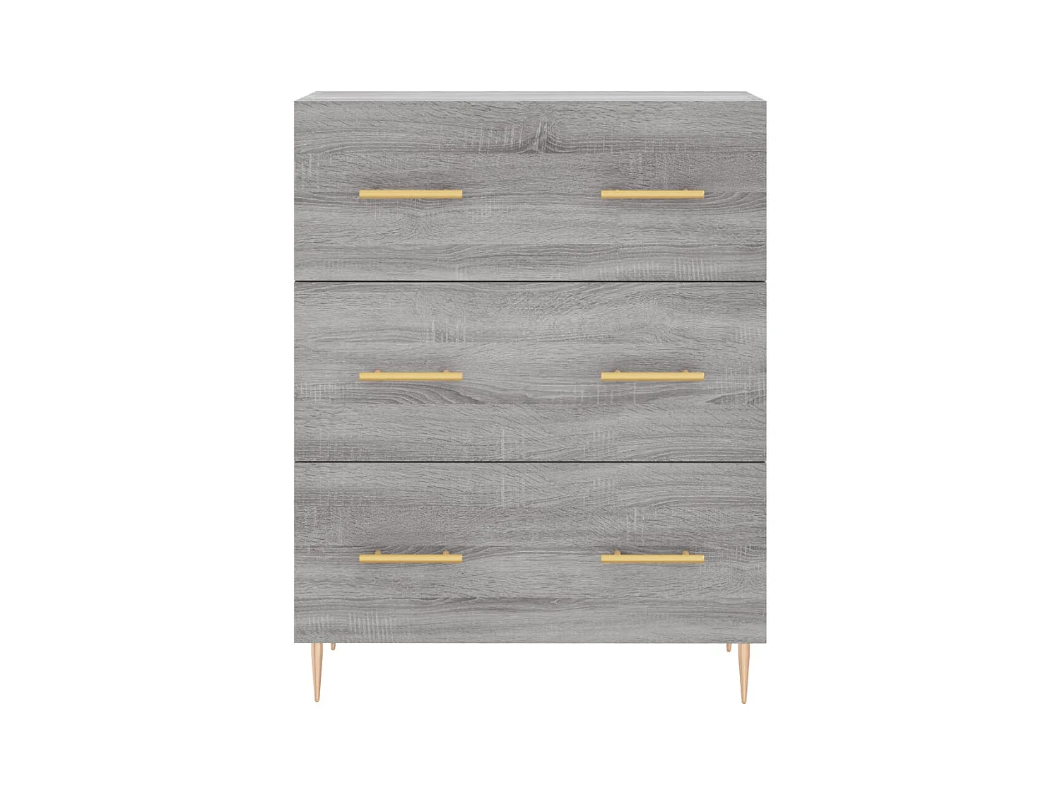 Aparador aparador cómoda armario mueble organizador cocina salón salón alto Sonoma 69,5 x 34 x 180 cm madera contrachapada gris 02_0035604