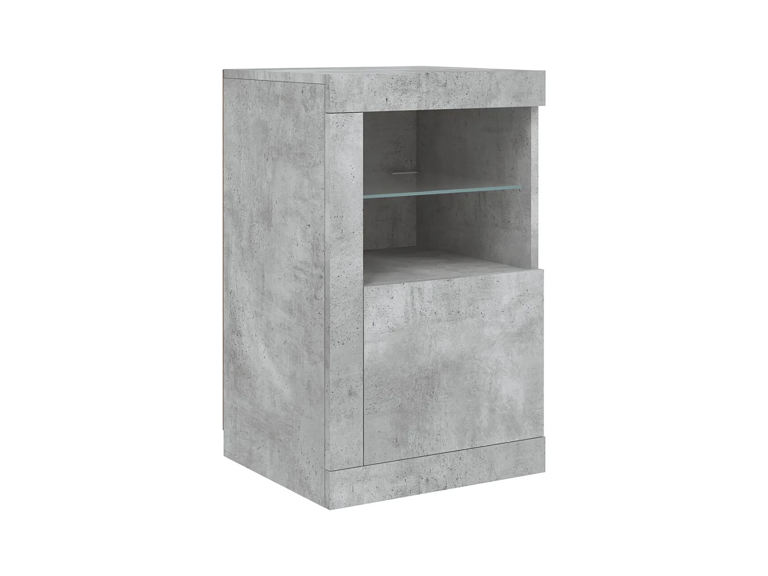 Credenza credenza cassettiera armadio portaoggetti organizer cucina soggiorno soggiorno con luci a LED 164 x 37 x 67 cm Grigio 02_0029984
