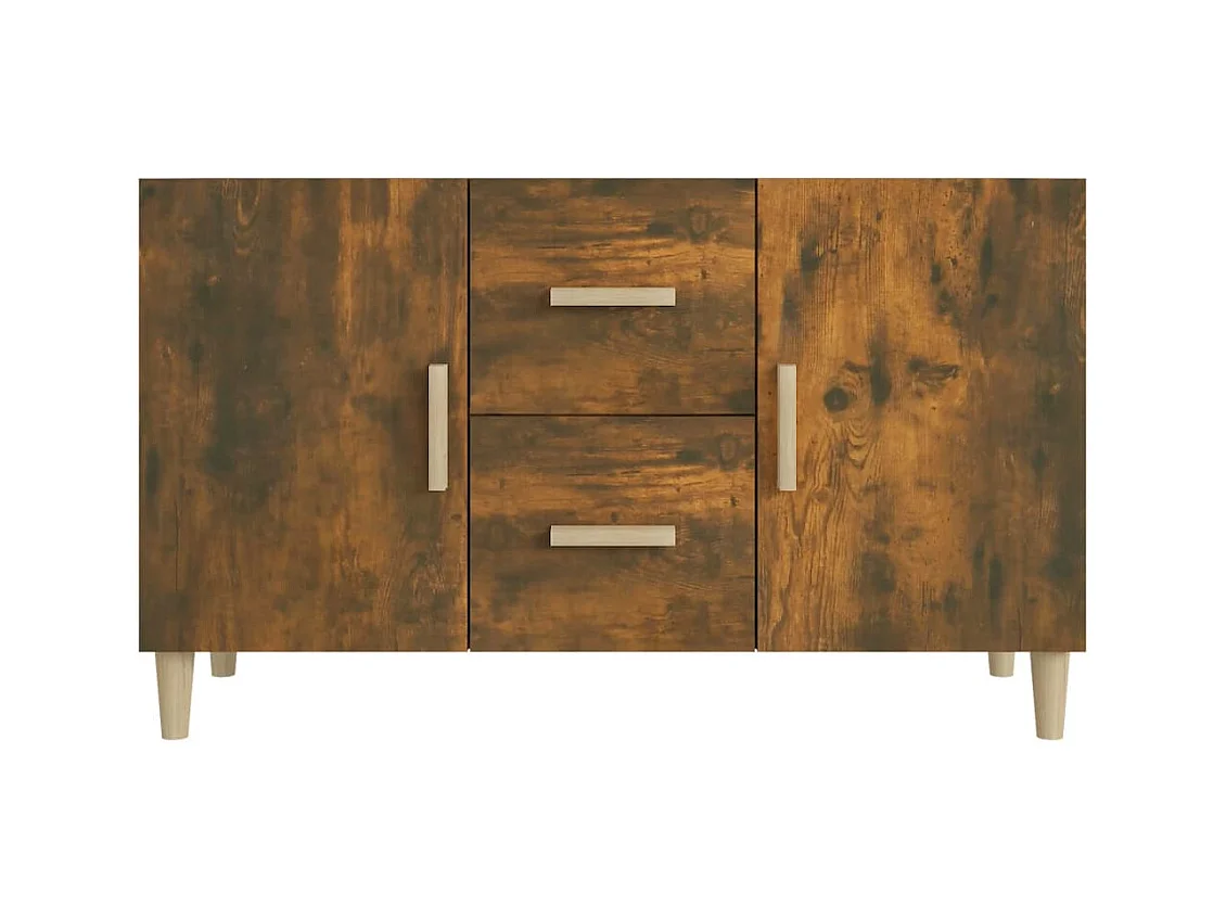 Aparador buffet cómoda mueble mueble de almacenaje organizador cocina salón salón 100 x 36 x 60 cm madera contrachapada marrón 02_0030837