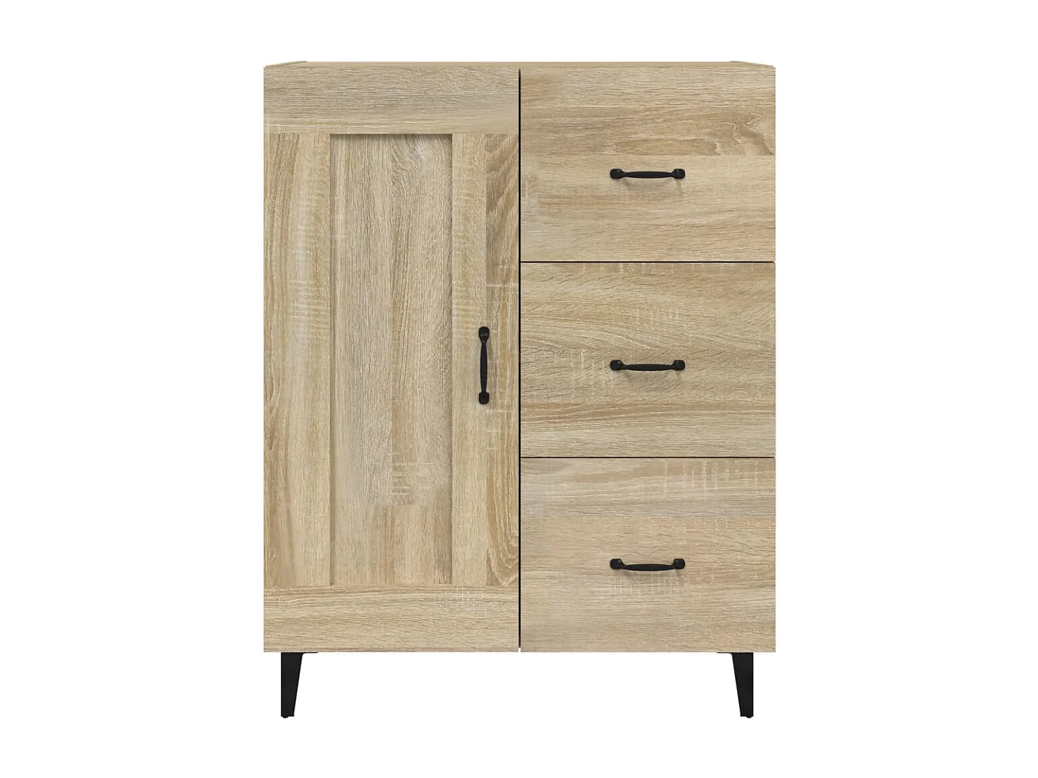 Credenza credenza cassettiera mobile contenitore organizer cucina soggiorno soggiorno Sonoma 69,5 x 34 x 90 cm derivati ​​del legno marrone 02_0031656