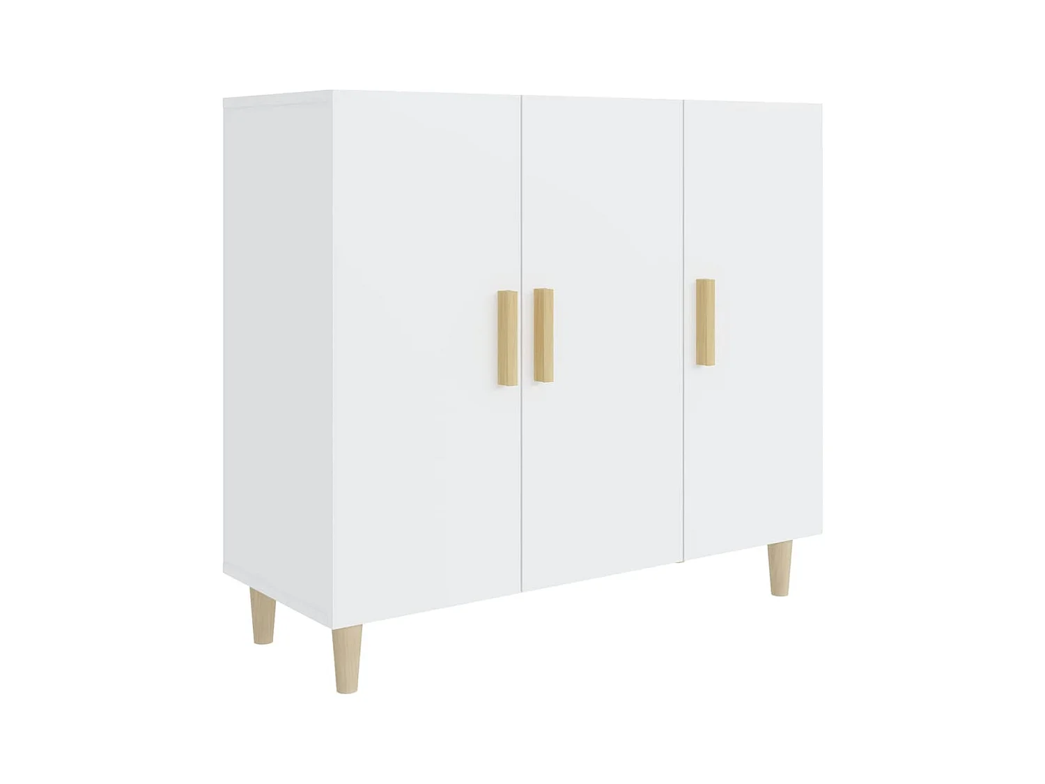Aparador cômoda armário armário organizador cozinha sala sala 90 x 34 x 80 cm madeira trabalhada branco 02_0030530