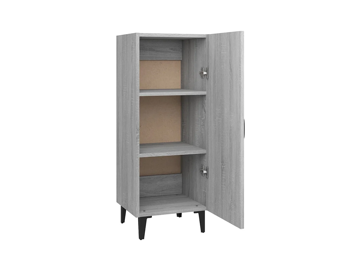 Credenza cassettiera cassettiera mobile contenitore organizer cucina soggiorno soggiorno Sonoma 34,5 x 34 x 90 cm derivati ​​del legno grigio 02_0036322
