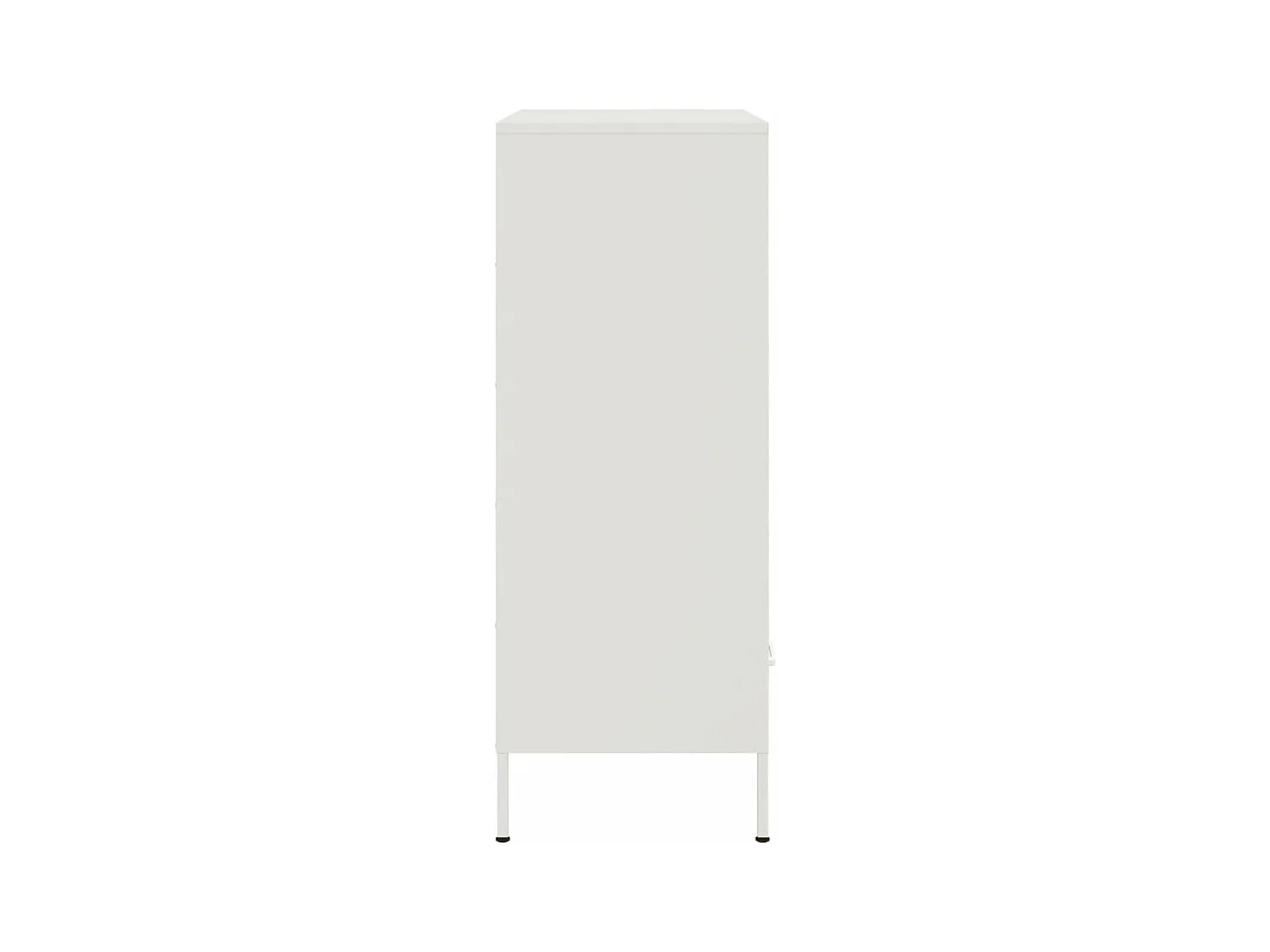 Aparador cómoda cómoda armario mueble organizador cocina salón salón alto 68 x 39 x 101,5 cm acero blanco 02_0032485