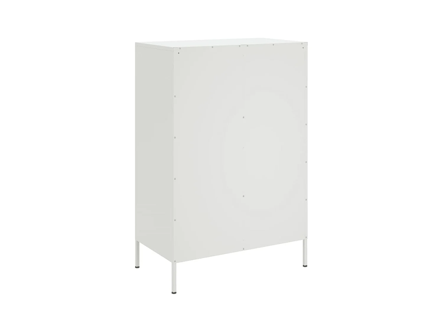 Aparador cómoda cómoda armario mueble organizador cocina salón salón alto 68 x 39 x 101,5 cm acero blanco 02_0032485