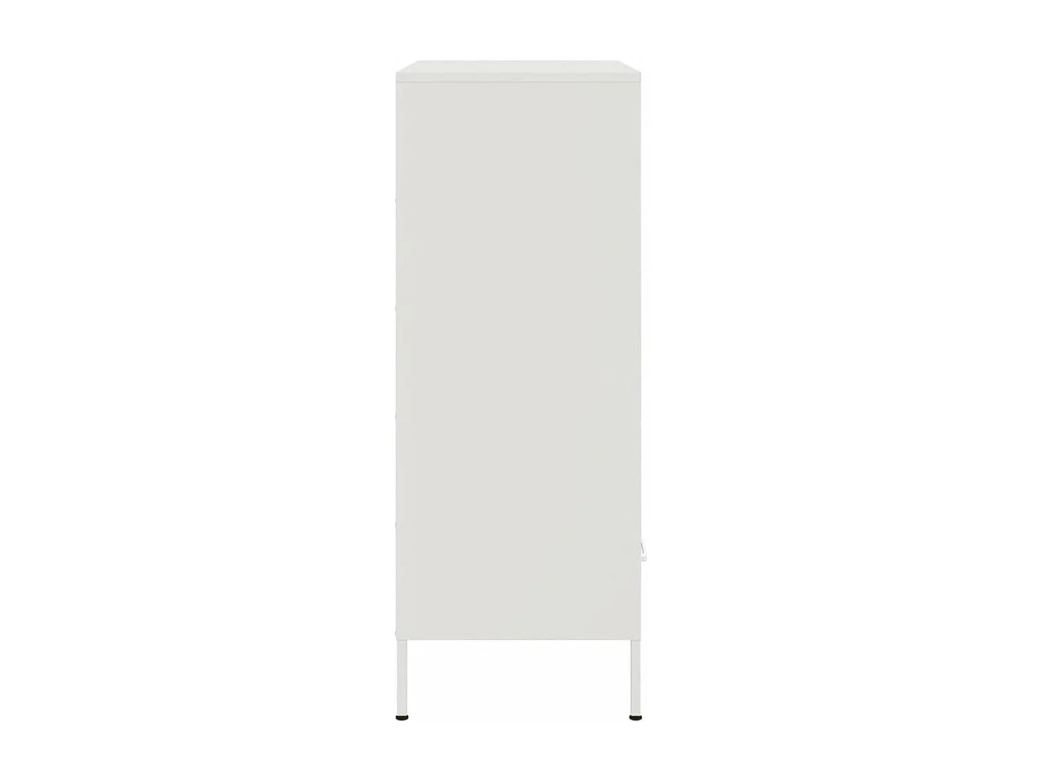 Aparador cómoda cómoda armario mueble organizador cocina salón salón alto 68 x 39 x 101,5 cm acero blanco 02_0032485