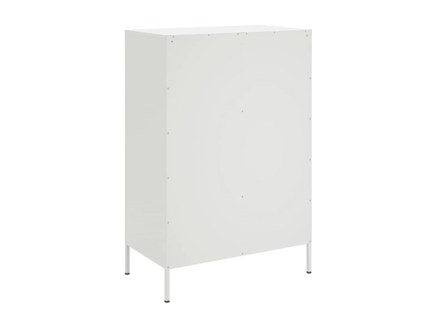 Aparador cómoda cómoda armario mueble organizador cocina salón salón alto 68 x 39 x 101,5 cm acero blanco 02_0032485