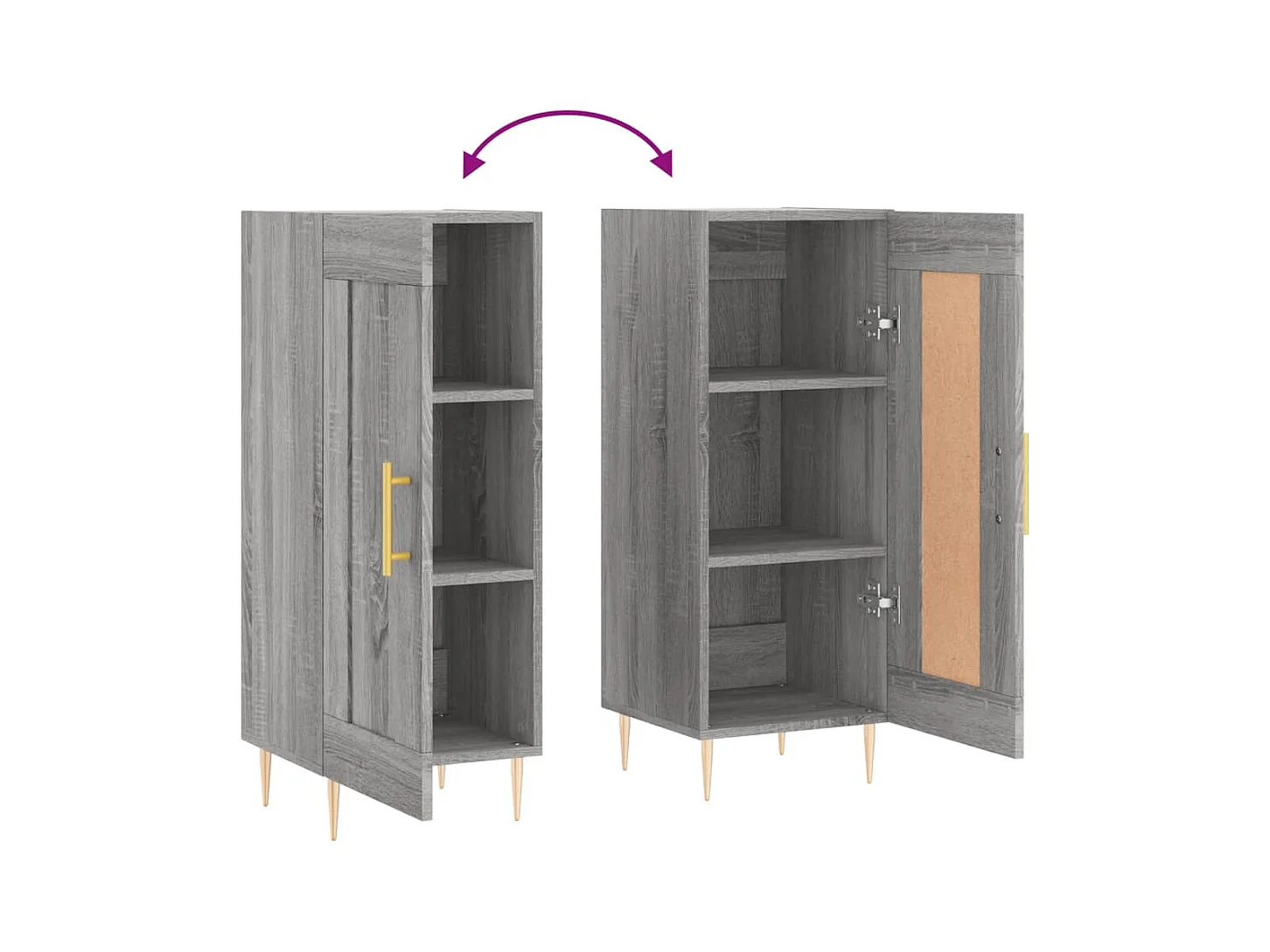 bahut commode armoire bois marron 34.5 x 34 x 90 cm 02_0036306