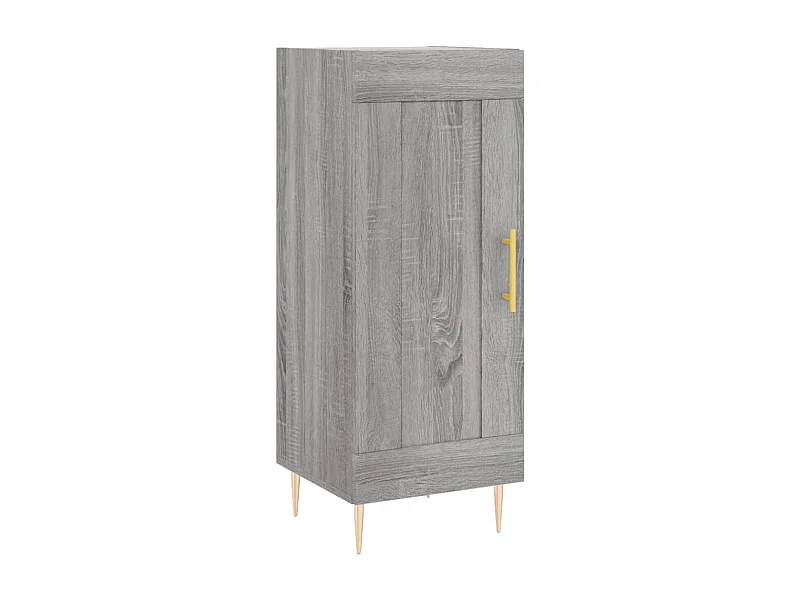Credenza credenza cassettiera mobile contenitore organizer cucina soggiorno soggiorno Sonoma 34,5 x 34 x 90 cm derivati ​​del legno grigio 02_0036306