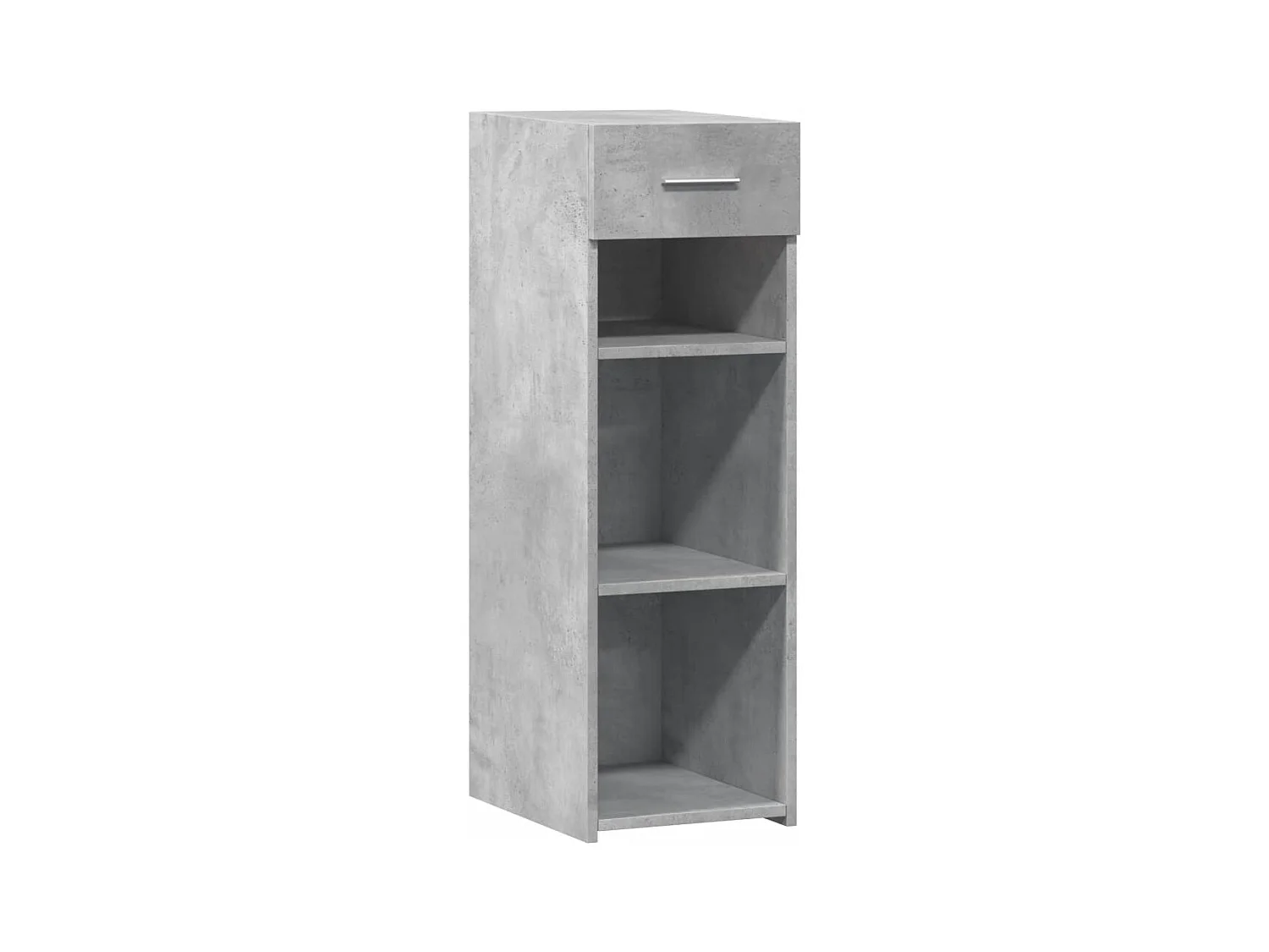 Credenza buffet cassettiera mobile contenitore organizer cucina soggiorno soggiorno 30 x 42,5 x 93 cm derivati ​​del legno grigio 02_0031864