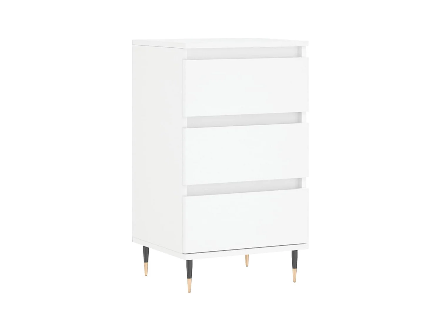 Buffet aparador cômoda armário unidade de armazenamento organizador cozinha sala de estar 40 x 35 x 70 cm madeira artificial branca 02_0030299