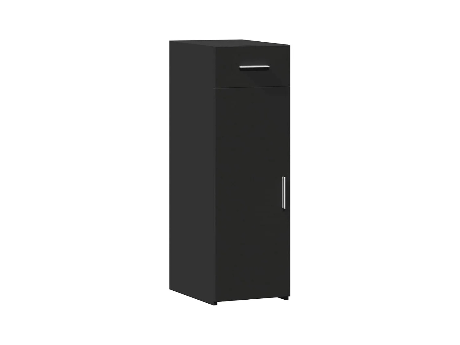 Credenza buffet cassettiera mobile contenitore organizer cucina soggiorno soggiorno 30 x 42,5 x 93 cm derivati ​​del legno nero 02_0035864