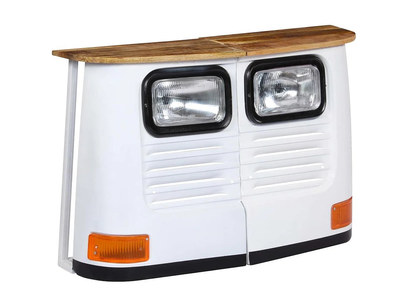 Aparador aparador consola mueble unidad de almacenamiento madera maciza de mango forma de camión blanco 4402169