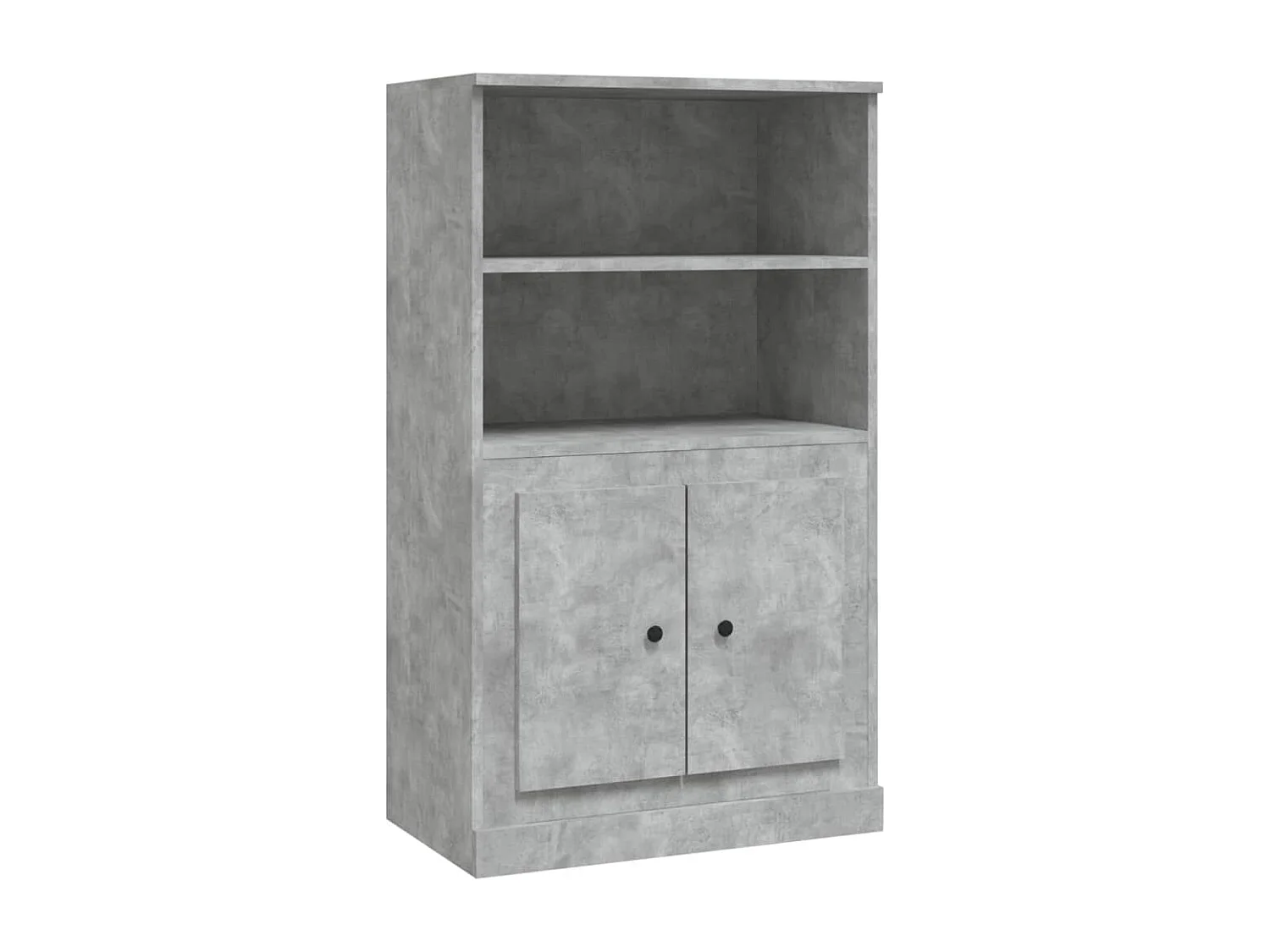 Buffet aparador cômoda armário unidade de armazenamento organizador cozinha sala sala alta 60 x 35,5 x 103,5 cm madeira trabalhada cinza 02_0034454